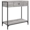 vidaXL konsolbord 75x34,5x75 cm konstrueret tr&aelig; gr&aring; sonoma-eg