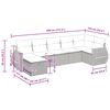 vidaXL sofaes&aelig;t til haven 7 dele med hynder polyrattan gr&aring;