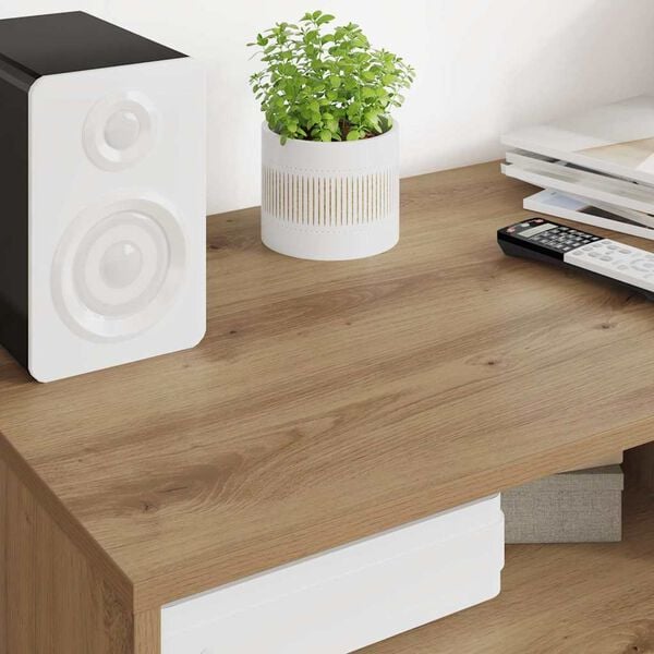 vidaXL TV-skab Artisan Egetr&aelig; 100 x 48 x 43 cm Konstrueret tr&aelig;