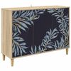 vidaXL Sideboard DOKKUM Sonoma-eg 102 x 33 x 75 cm Konstrueret tr&aelig;