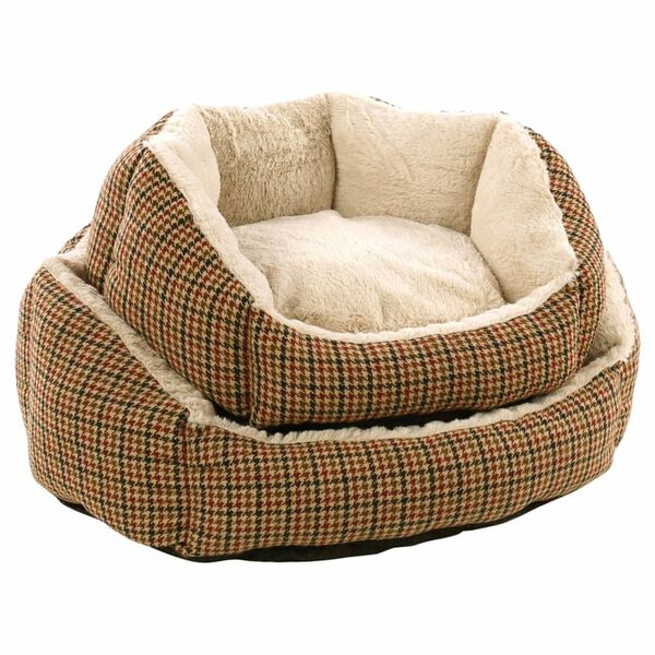 FLAMINGO hundeseng med lynl&aring;s Marlena 45x40x19 cm