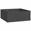 vidaXL plantekasse 100x100x40 cm st&aring;l sort