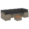 vidaXL sofas&aelig;t til haven 8 dele med hynder polyrattan gr&aring;