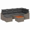 vidaXL Havesofa S&aelig;t 7 stk. Gr&aring; polyrattan
