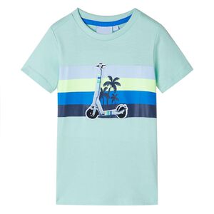 T-shirt til b&oslash;rn str. 140 lys mintgr&oslash;n