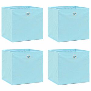 vidaXL opbevaringskasser 4 stk. 32x32x32 stof babybl&aring;