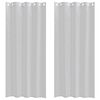 vidaXL Voile Gardin 2 stk. Lysegr&aring; 245 x 140 cm Polyester