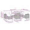 vidaXL sofasæt til haven 9 dele med hynder polyrattan akacietræ beige