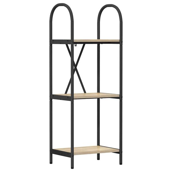 vidaXL Bogreol Sonoma eg 40 x 30 x 109 cm Konstrueret tr&aelig;