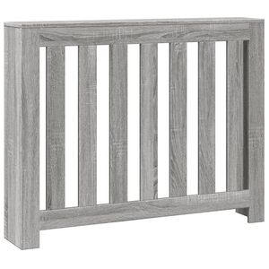 vidaXL radiatorskjuler 104x20x82 cm konstrueret tr&aelig; gr&aring; sonoma-eg