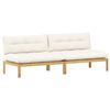 vidaXL Midter Sofa Enhed 2-personers Akacietr&aelig;