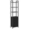 vidaXL Bogskab 6 niveauer 40 x 24 x 161 cm Konstrueret tr&aelig; Sort eg