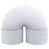 vidaXL udluftningsr&oslash;r 6 m 12,5 cm PVC