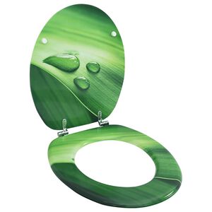 vidaXL toilets&aelig;de med l&aring;g MDF vanddr&aring;bedesign gr&oslash;n