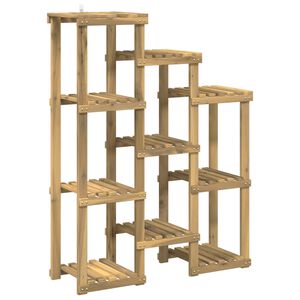 vidaXL Planteholder Hvid 85 x 30 x 114,5 cm Massivt Akacietr&aelig;