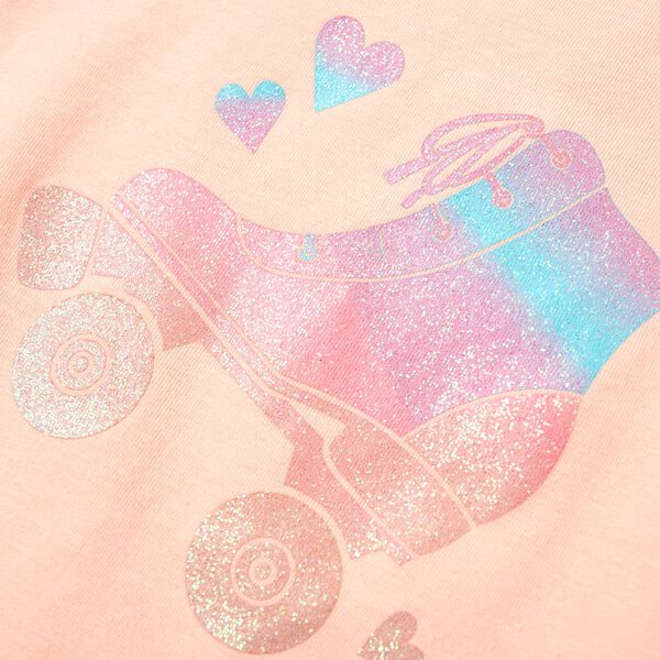 T-shirt til b&oslash;rn str. 104 lys orange