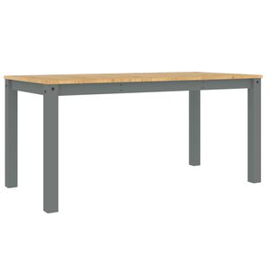 vidaXL spisebord Panama 160x80x75 cm massivt fyrretr&aelig; gr&aring;
