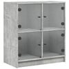 vidaXL skab med glasl&aring;ger 68x37x75,5 cm betongr&aring;