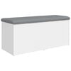 vidaXL opbevaringsb&aelig;nk hvid 102x42x45 cm konstrueret tr&aelig;
