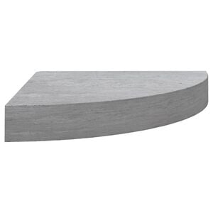 vidaXL hj&oslash;rnehylde 25x25x3,8 cm MDF betongr&aring;