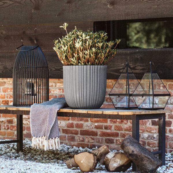 Capi krukke Urban Tube 35x34 cm m&oslash;rkegr&aring;