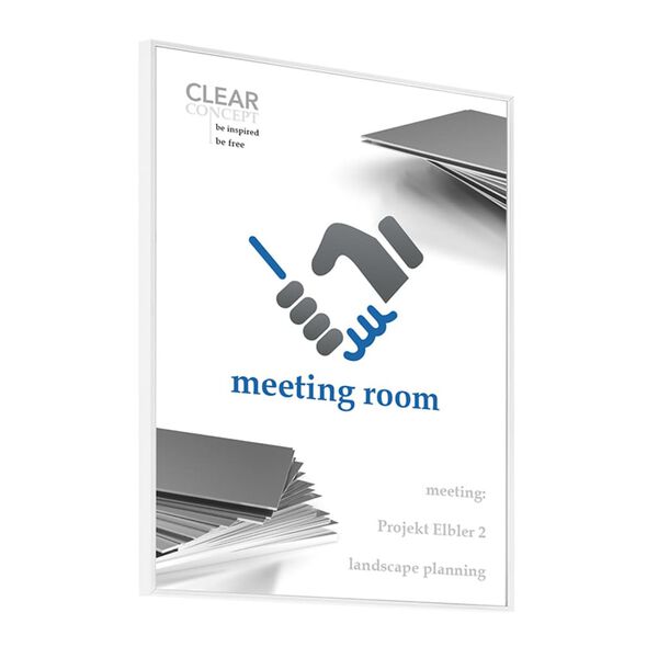 MOEDEL informationsskilt A4 hvid