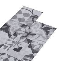 vidaXL selvklæbende gulvbrædder 5,02 m² 2 mm PVC gråt mønster
