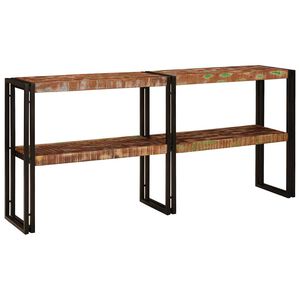 vidaXL Konsolbord Flerfarvet 160 x 33 x 75 cm Solid genbrugs tr&aelig;