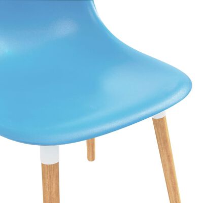 vidaXL spisebordsstole 4 stk. plastik blå
