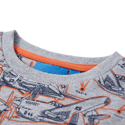 Sweatshirt til børn str. 92 gråmeleret