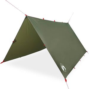 vidaXL tarp 306x306 cm vandt&aelig;t olivengr&oslash;n