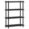 vidaXL Reol 4 niveauer 100 x 40 x 136,5 cm PP Antracit