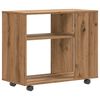 vidaXL sidebord 70x35x60,5 cm konstrueret tr&aelig; kunsteg