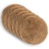 vidaXL Pudebetr&aelig;k 6 stk. HEERLEN Gr&aring;brun Dia. 30 cm PV Fleece