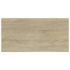 vidaXL boghylder 4 stk. 40x20x1,5 cm konstrueret træ sonoma-eg
