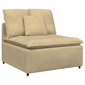 vidaXL modulopbygget sofacentermodul med hynder 100 cm gr&aring;gr&oslash;n