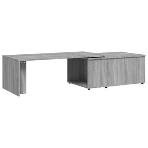 vidaXL sofabord 150x50x35 cm konstrueret tr&aelig; gr&aring; sonoma-eg