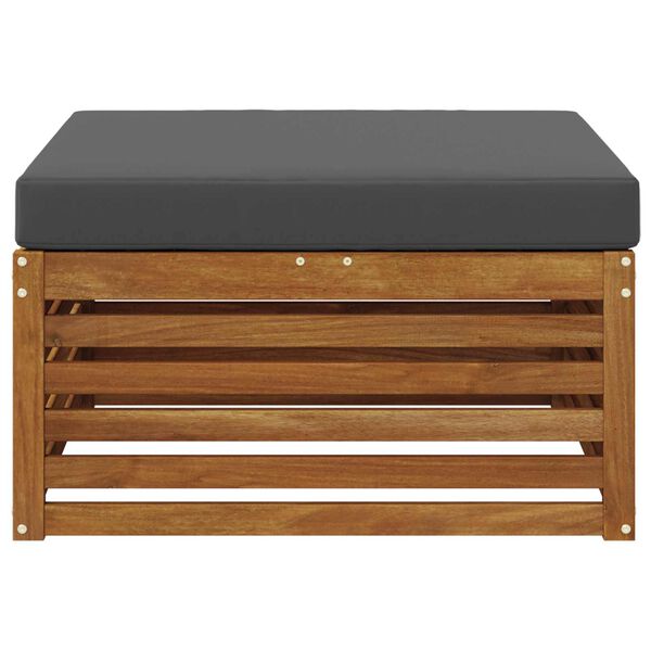 vidaXL Udend&oslash;rs puf Massivt Akacietr&aelig; Naturfarvet