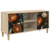 vidaXL TV-skab LOCHEM 102 x 33 x 50 cm Sonoma-eg Konstrueret tr&aelig;