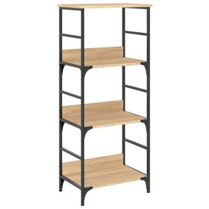 vidaXL bogreol 50x33x117,5 cm konstrueret tr&aelig; sonoma-eg