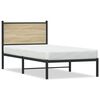 vidaXL sengeramme uden madras 80x200 cm metal sonoma-eg