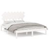 vidaXL sengeramme 150x200 cm King Size massivt tr&aelig; hvid