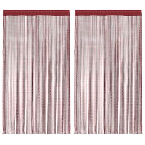 vidaXL tr&aring;dgardiner 2 stk. 100 x 250 cm bordeauxfarvet
