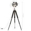 vidaXL gulvlampe med trefod 165 cm massivt mangotræ
