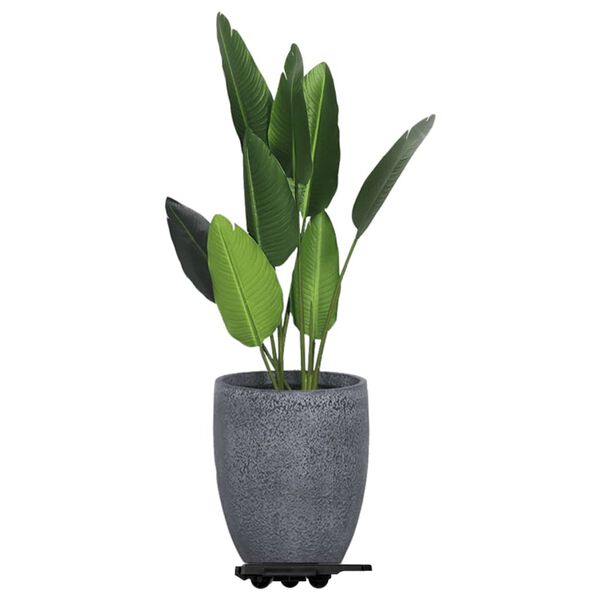 vidaXL m&oslash;belhunde 12 stk. med 8 hjul 150 kg polypropylen sort