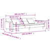 vidaXL 2-personers sovesofa med 2 puder fl&oslash;jl vinr&oslash;d