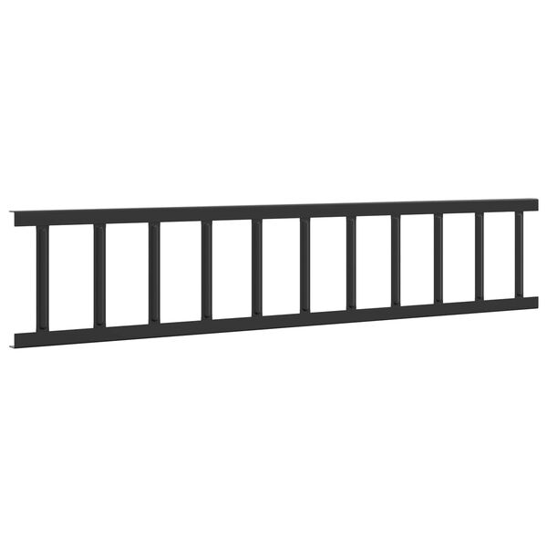 vidaXL Tag snefang Sort 100 x 2,5 x 20 cm St&aring;l