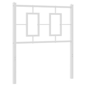 vidaXL udskiftningsgavl 75 cm metal hvid