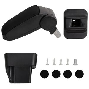vidaXL bilarml&aelig;n til OPEL Astra H (2004-2010) sort 13x34x(33-46) cm ABS