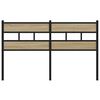 vidaXL sengegavl 140 cm jern og konstrueret tr&aelig; sonoma-eg